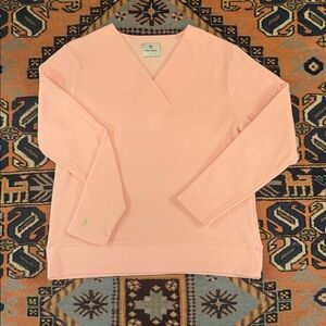 Dudley Stephens Pink Valley V-Neck in Terry Fleece